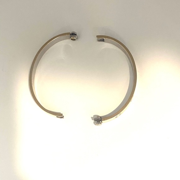 18k Gold Bracelet Bangle Trendy - Picture 4 of 6